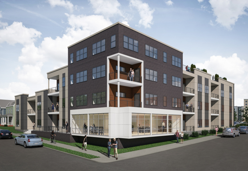 Building Rendering of Richmond Cohousing at 901 Porter Street